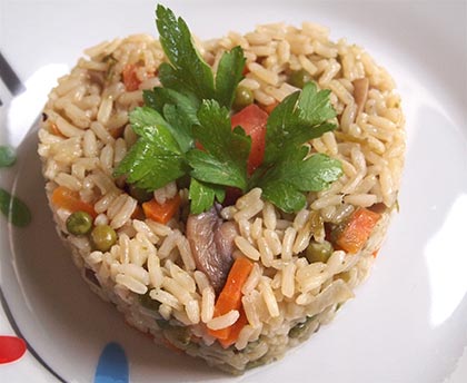Ρύζι πιλάφι με λαχανικά